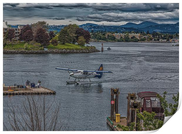 Harbour Air in Victoria Print by Darryl Brooks