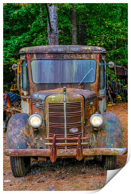 Old Mack Truck Print by Darryl Brooks