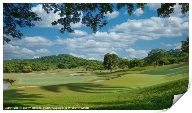Jungle Golf Course in Costa Rica Print by Darryl Brooks