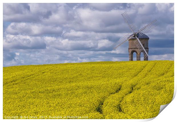 Chesterton Windmill in Warwickshire Print by Jon Jones