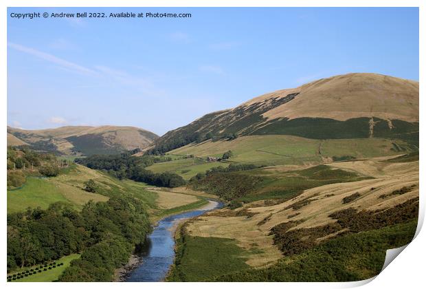 Lune Gorge in Cumbria Print by Andrew Bell