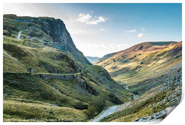 Honister Pass Print by Liz Withey