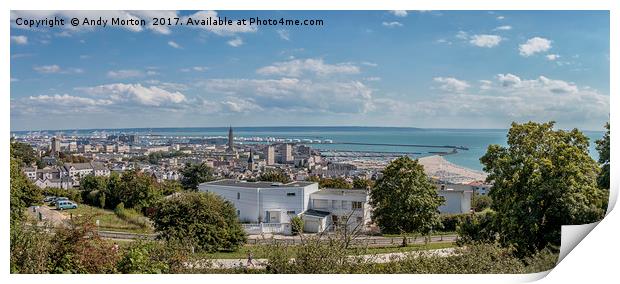 Panoramic View Of Le Havre, France Print by Andy Morton