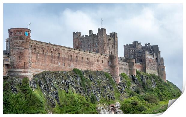 Majestic Bamburgh Fortress Print by James Marsden