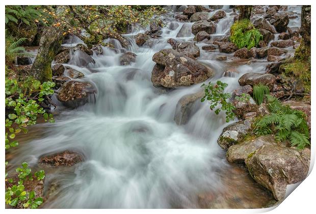 Majestic Steall Waterfall Print by James Marsden