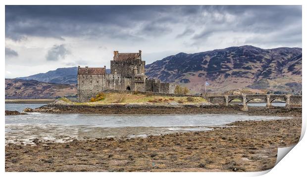 Eilean Donan Castle at Low Tide Print by James Marsden