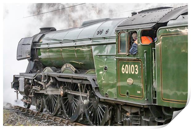 Majestic Steam Train Glides Through History Print by James Marsden