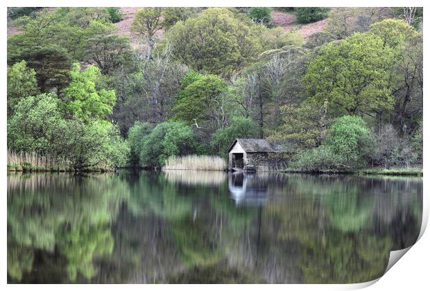 Serenity on Rydal Water Print by James Marsden