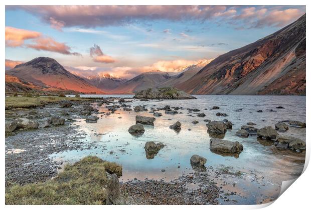 Majestic Sunset over Wastwater Print by James Marsden