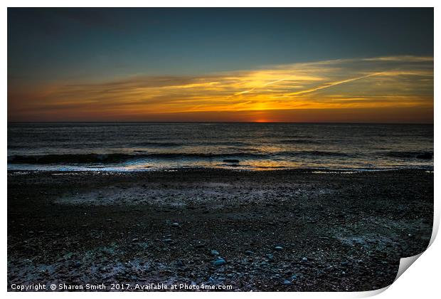 The coast Print by Sharon Smith