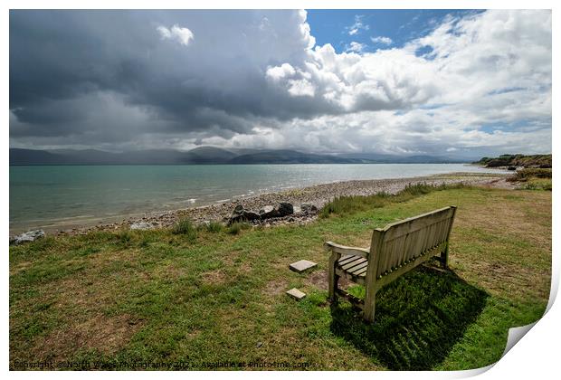 View towards the Menai Strait Print by North Wales Photography