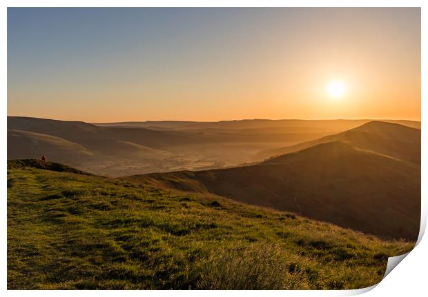 Mam Tor Sunrise Print by Nigel Smith