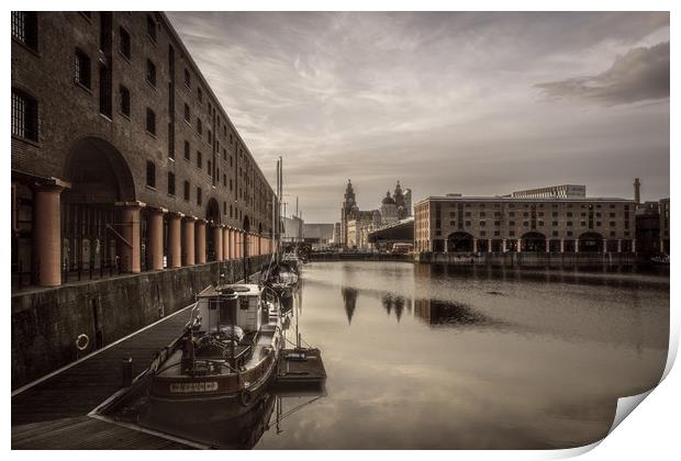 Albert Dock, Liverpool Print by Ed Alexander