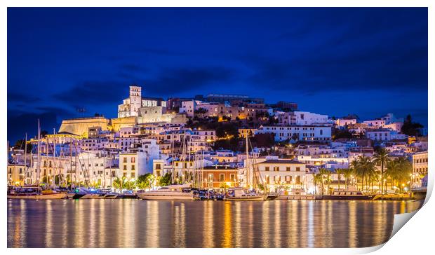 Ibiza Old town Print by Ed Alexander