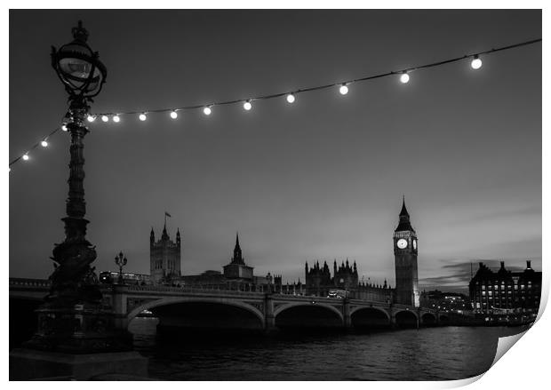 Westminster Bridge, London Print by Ed Alexander