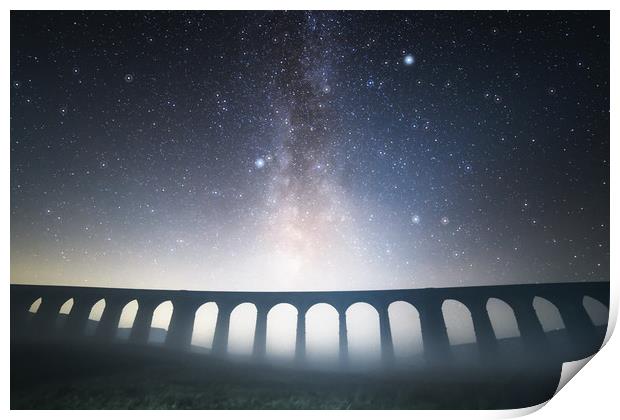 Misty Ribblehead Milky Way Print by Pete Collins