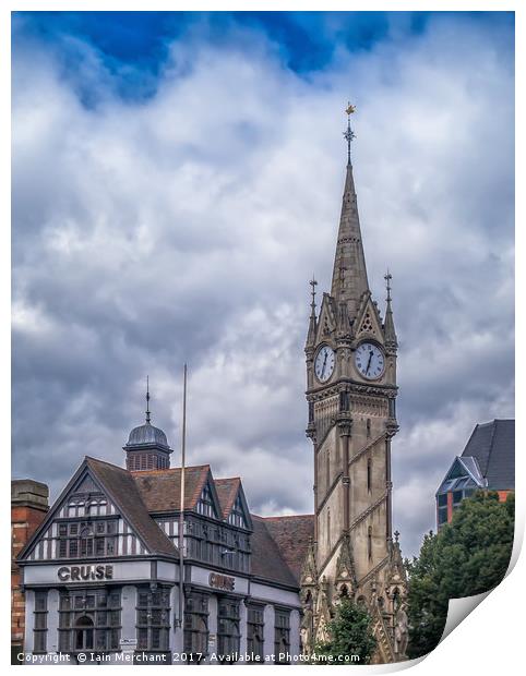 Leicester Clock Tower Print by Iain Merchant