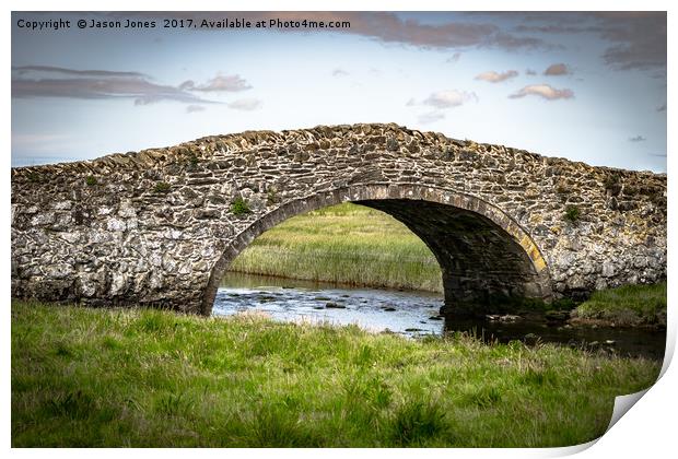 Eighteenth Century Bridge on Isle of Anglesey Print by Jason Jones