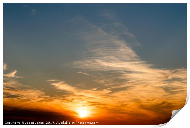 Colorful Sunset - Anglesey, North Wales Print by Jason Jones