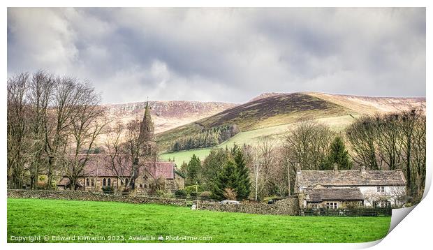 Edale Print by Edward Kilmartin