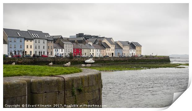 Galway Harbour Print by Edward Kilmartin