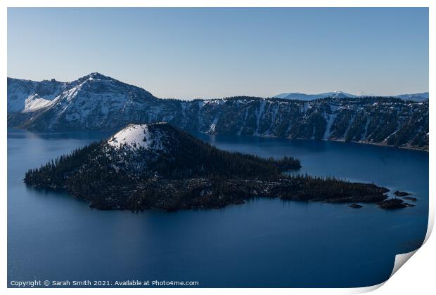 Wizard Island Crater Lake  Print by Sarah Smith