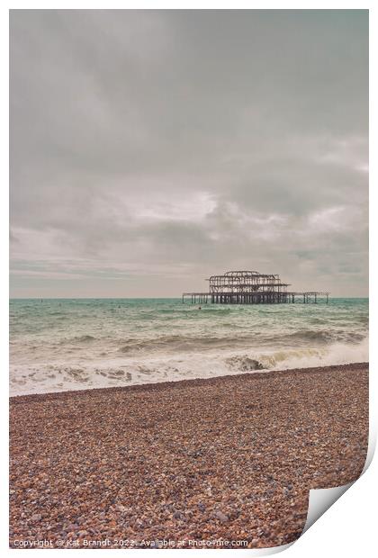 West Pier, Brighton Print by KB Photo