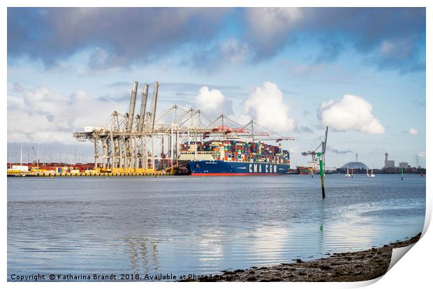 Port of Southampton, England Print by KB Photo