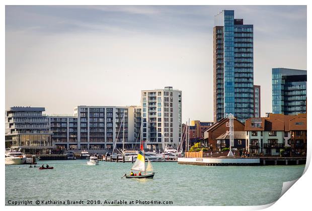 Ocean Village Marina, Southampton Print by KB Photo