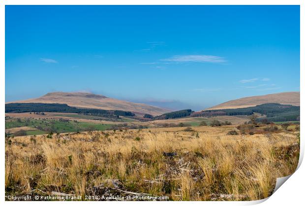 Brecon Beacons National Park, Wales Print by KB Photo
