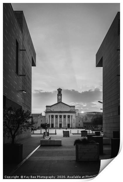 Southampton City Centre in Monochrome Print by KB Photo