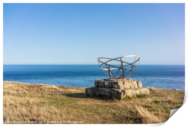 Purbeck Radar at St Aldhelm's Head, Dorset, UK Print by KB Photo