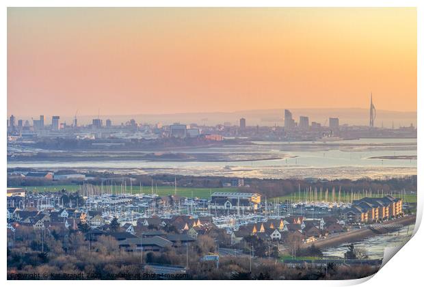 Portsmouth at Dusk Print by KB Photo