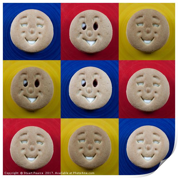 Happy faces Print by Stuart Pearce