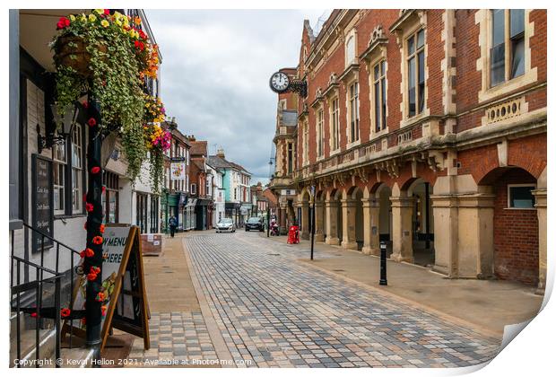 The Town Hall in old Hemel Hempstead Print by Kevin Hellon