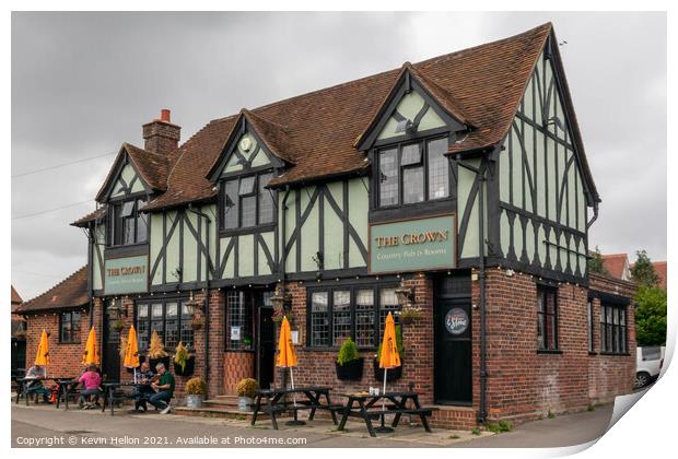 The Crown public house, Cookham, Print by Kevin Hellon