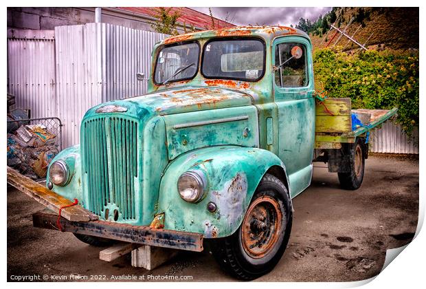 Old Morris Commercial pickup truck Print by Kevin Hellon