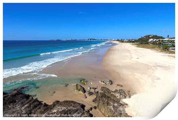 Currumbin beach, Gold Coast,Queensland, Australia Print by Kevin Hellon