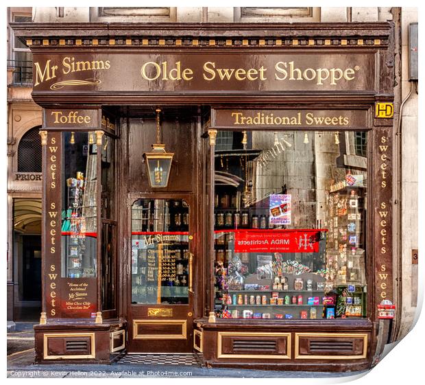 Ye Olde Sweet Shoppe Print by Kevin Hellon