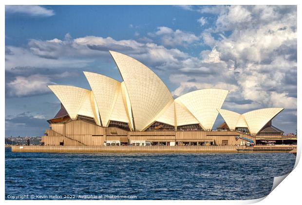 Sydney Opera House viewed from the West Print by Kevin Hellon