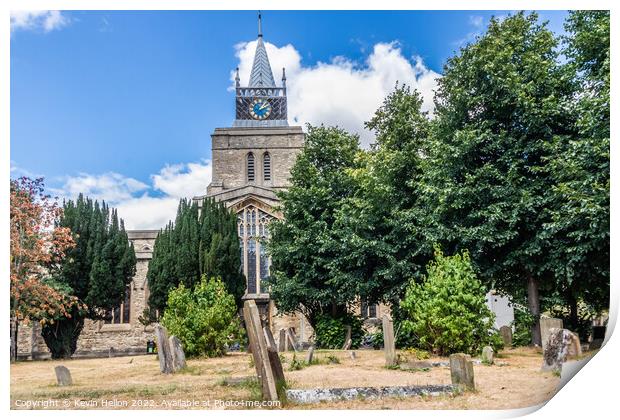 St Mary of the Virgin Church, Aylesbury, Print by Kevin Hellon