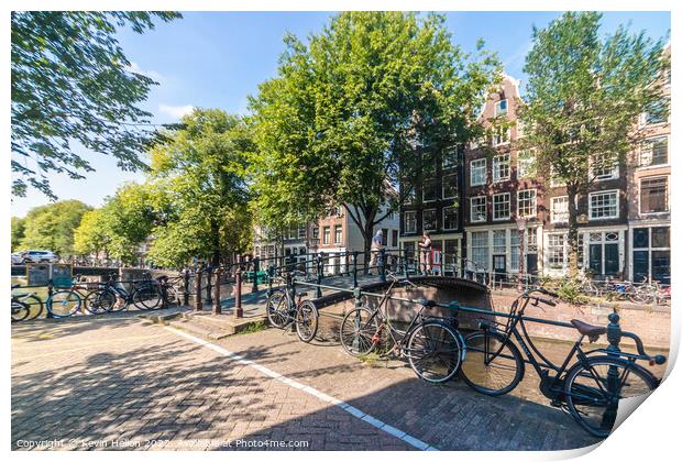 Brouwersgracht, Amsterdam Print by Kevin Hellon