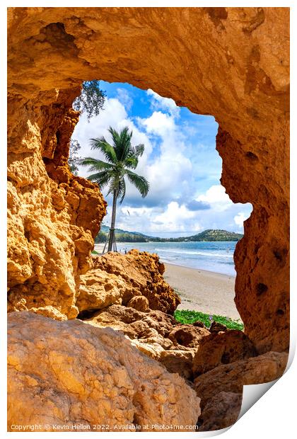 Window to Paradise Print by Kevin Hellon