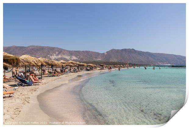 Elafonisi Beach, Crete, Greece Print by Kevin Hellon