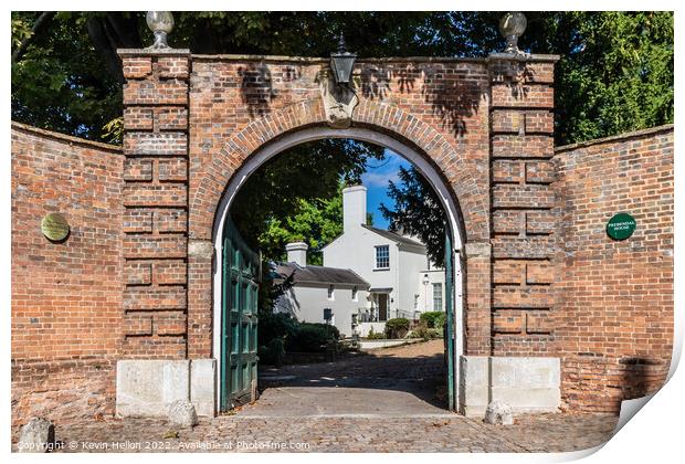 Entrance to Prebendal House, Old Aylesbury, Print by Kevin Hellon