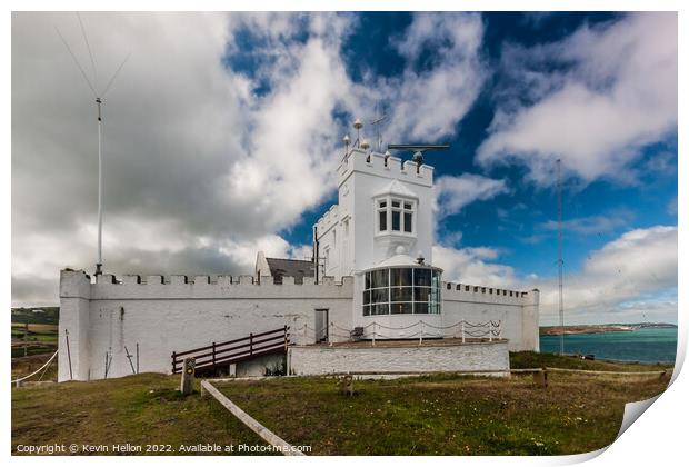 Point Lynas Lighthouse, Anglesey, Gwynedd, Wales Print by Kevin Hellon