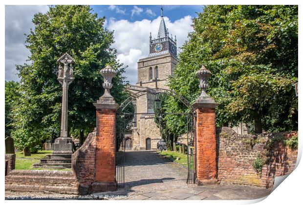 St Marys Church, Aylesbury Old Town Print by Kevin Hellon