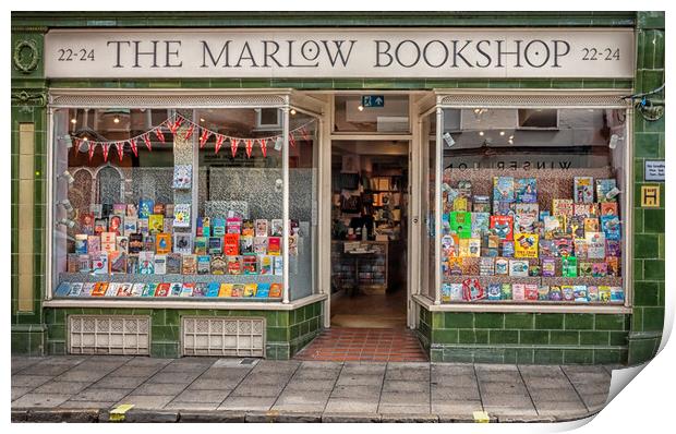 The Marlow Bookshop Print by Kevin Hellon