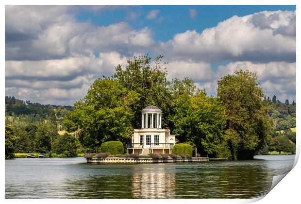 Folly on Temple island in the middle of the River Thames Print by Kevin Hellon