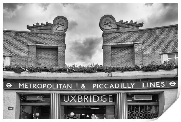 Uxbridge underground station    Print by Kevin Hellon